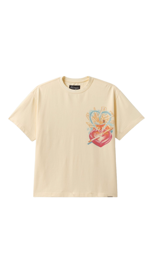 SH "FALLEN" T-SHIRT (CREAM VINTAGE)