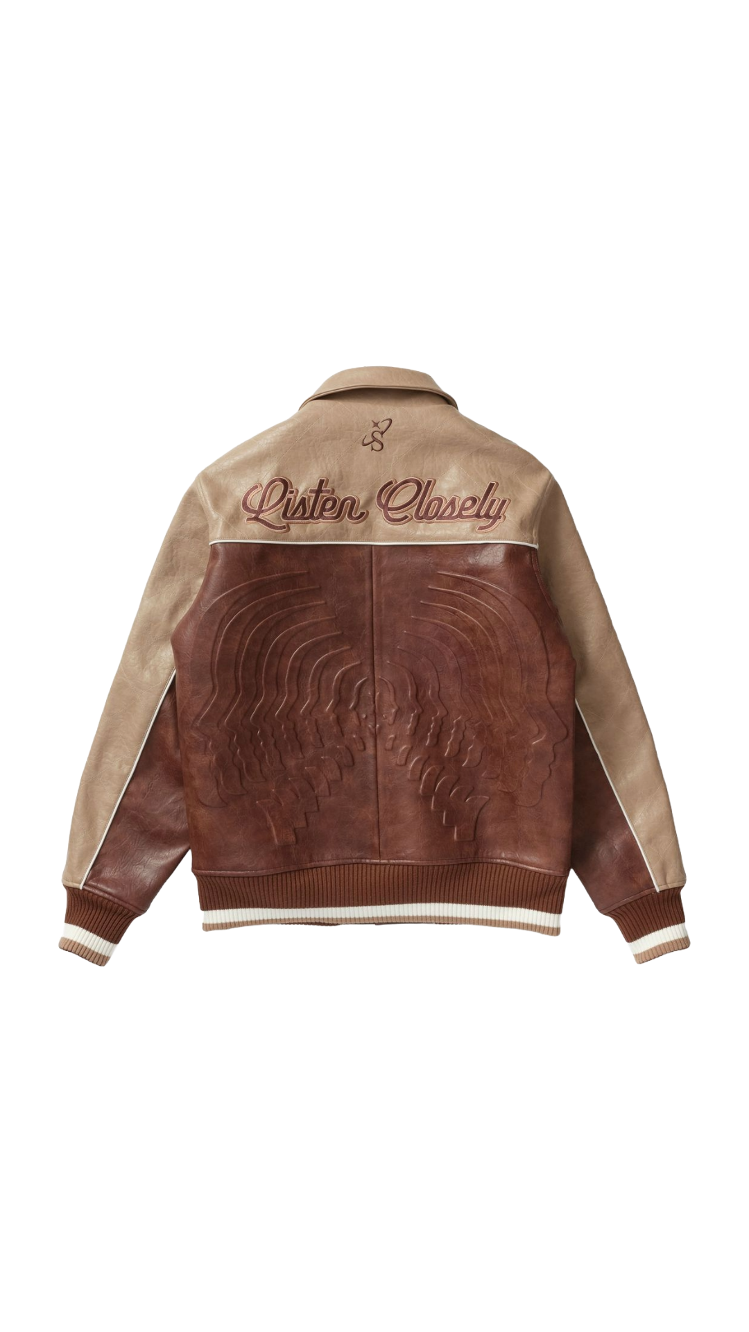 SH "FOCUS" LEATHER JACKET (BROWN/LATTE)