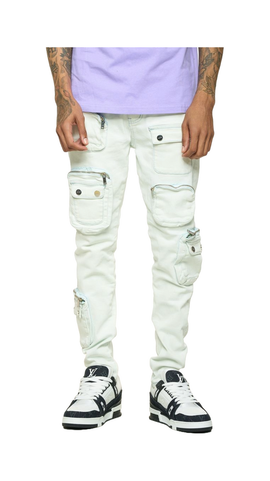 PHEELINGS "LUCID DREAMS" BLUE CARGO SKINNY DENIM