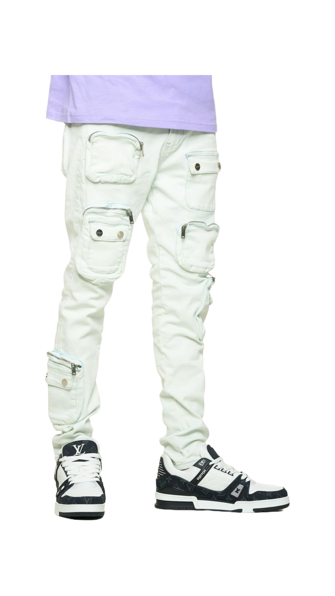 PHEELINGS "LUCID DREAMS" BLUE CARGO SKINNY DENIM