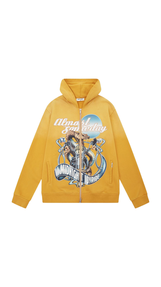 AS MIDNIGHT ZIP UP (YELLOW)