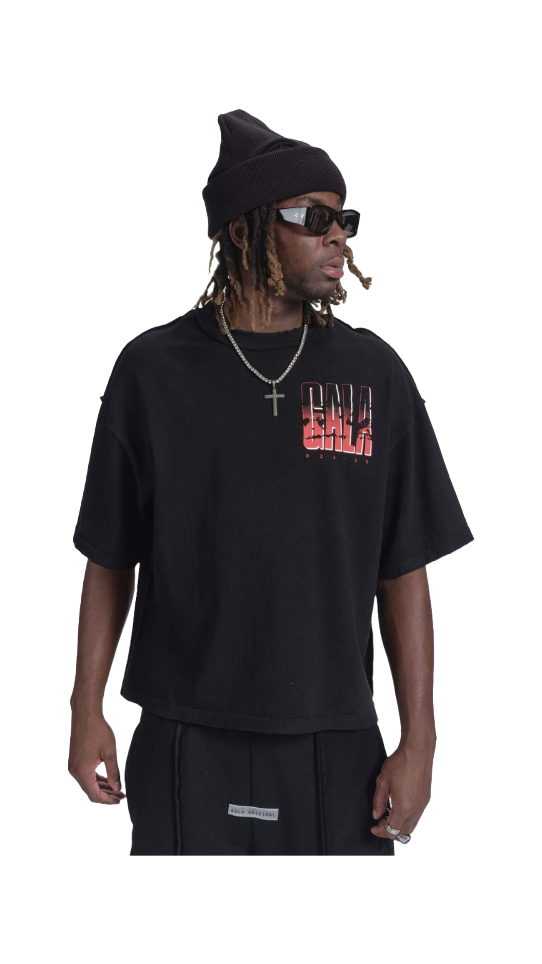 GALA NAME TEE (BLACK/RED)