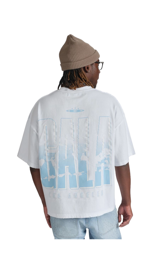 GALA NAME TEE (WHITE/BLUE)