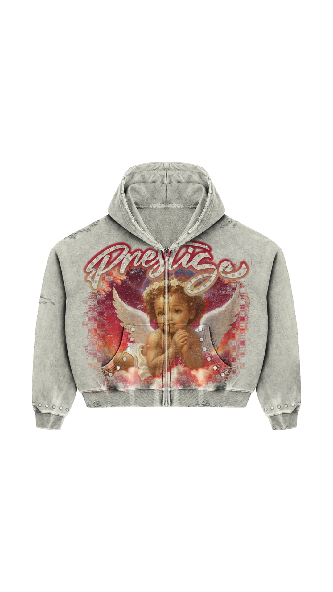 PRESTIGE RED "ANGEL" HOODIE