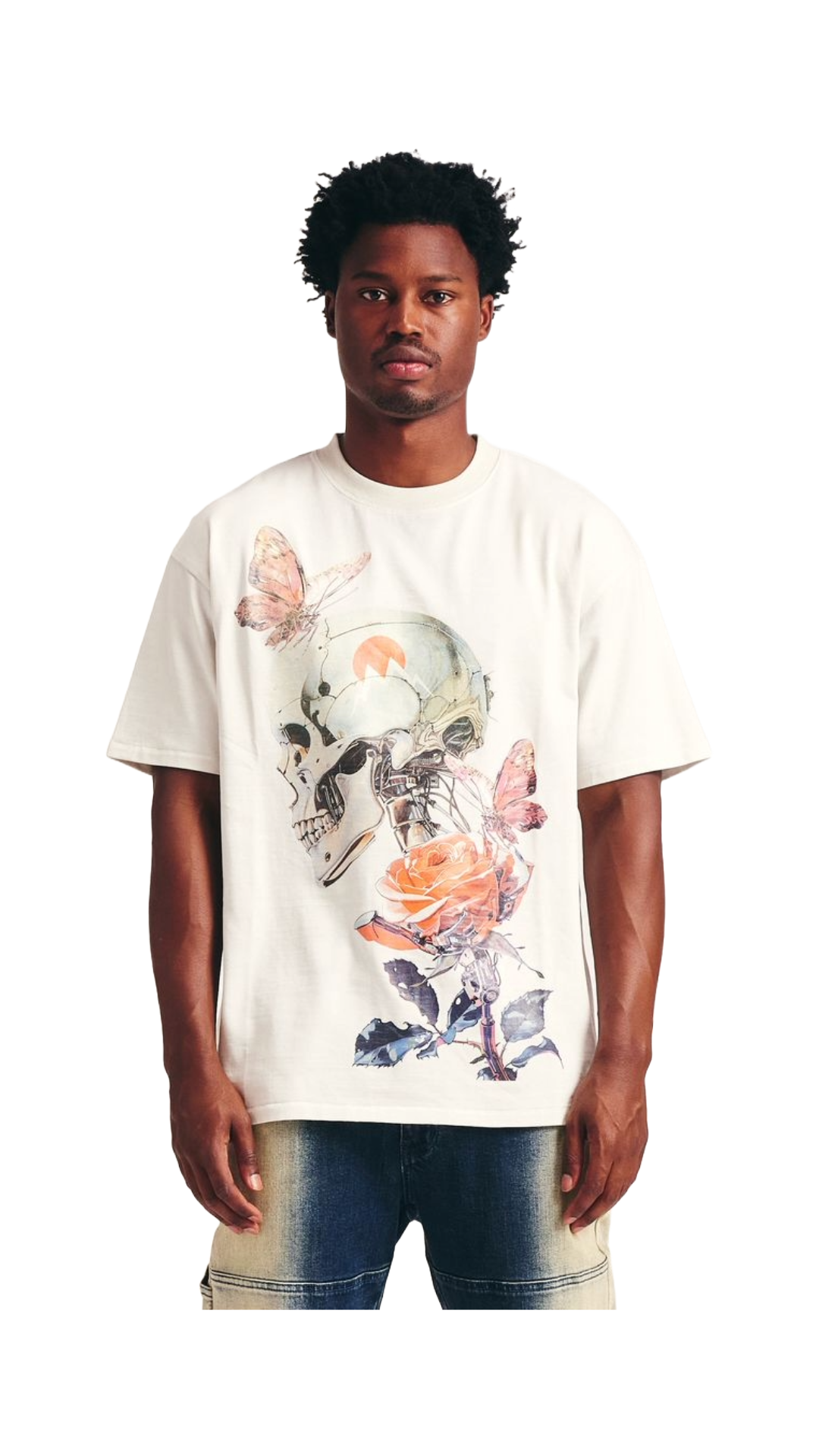 ML ROBOTIC COLLAGE TEE - OFF WHITE