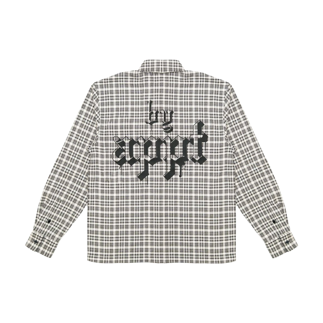 BAO "EMBER" DISTRESSED FLANNEL (WHT/BLK)