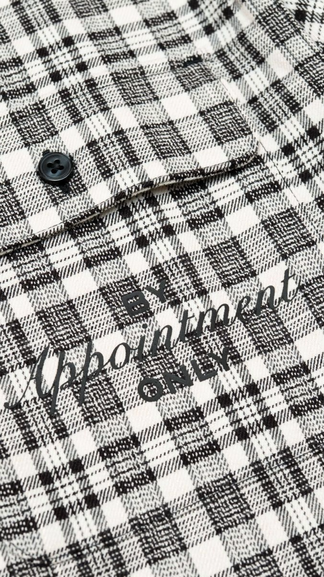 BAO "EMBER" DISTRESSED FLANNEL (WHT/BLK)
