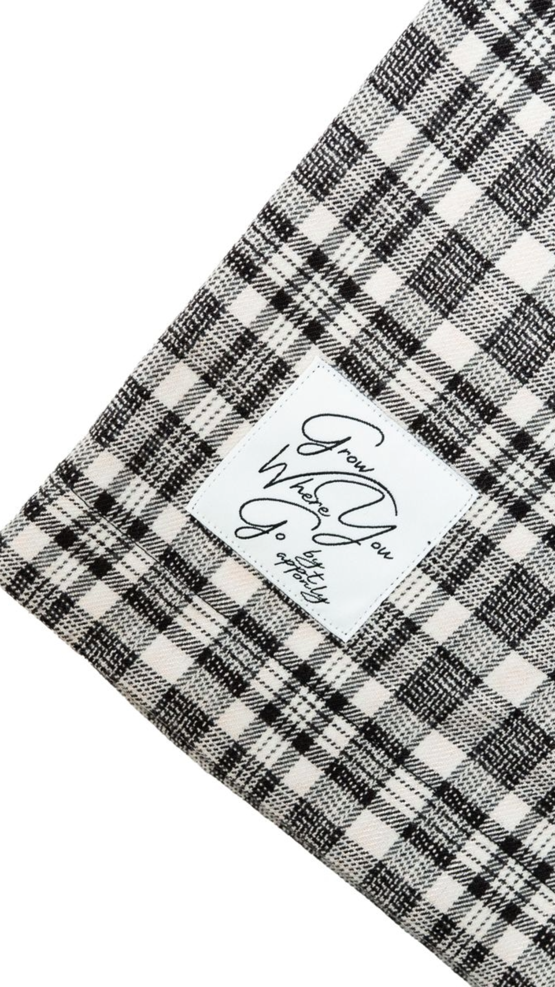 BAO "EMBER" DISTRESSED FLANNEL (WHT/BLK)