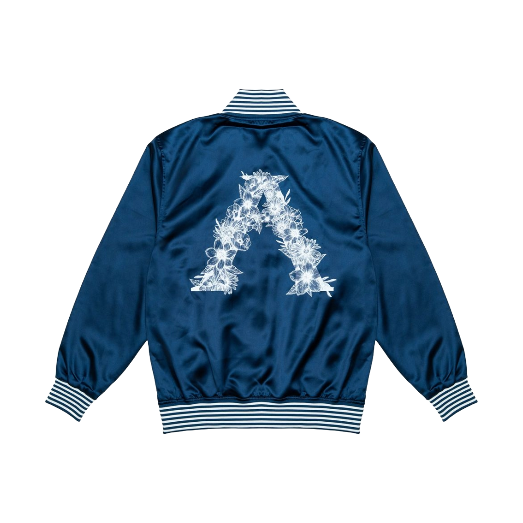 BAO SPROUT SATIN BOMBER (NAVY)