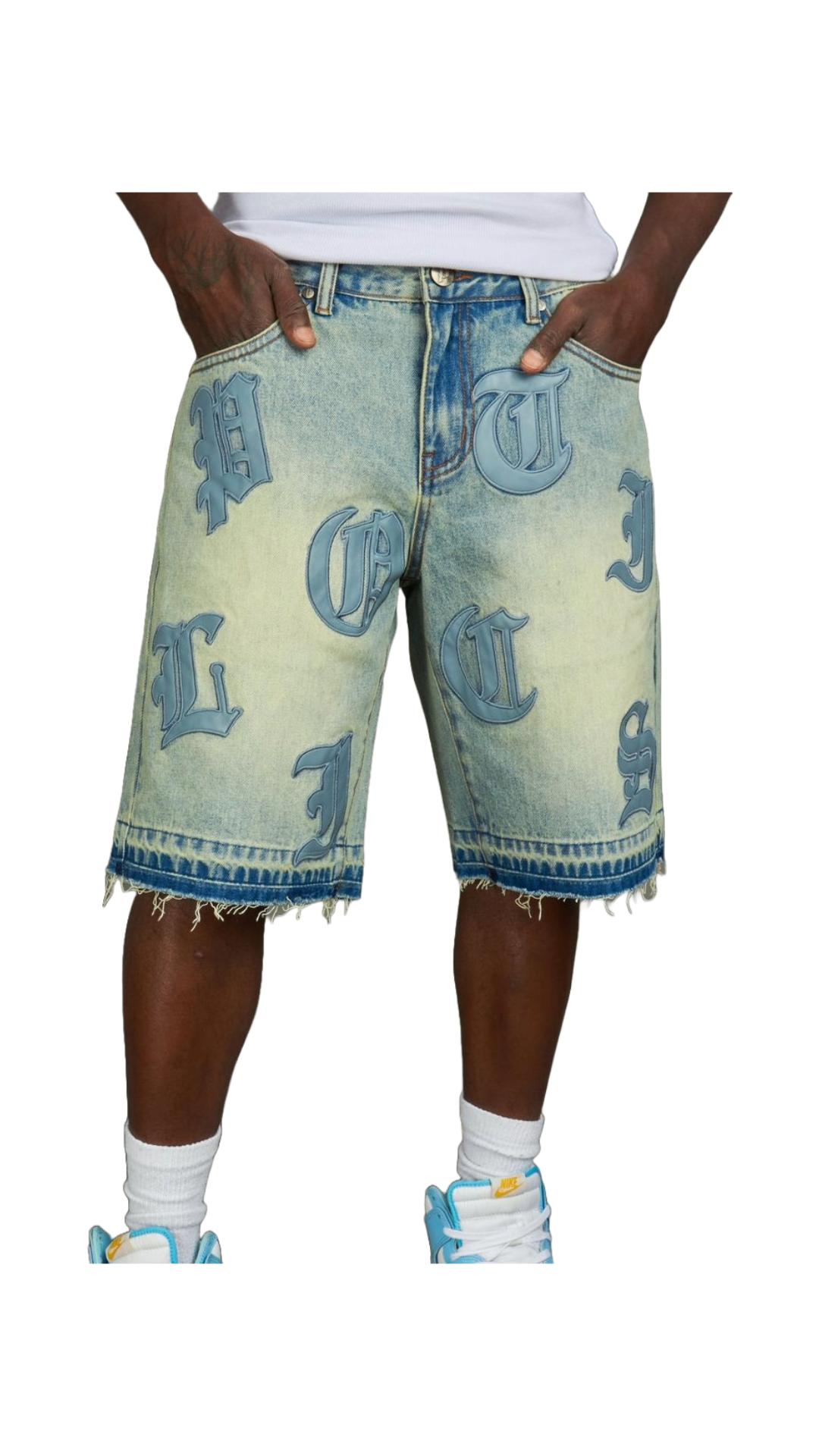 POLITICS "BETZ" SHORTS (BLUE WASH)