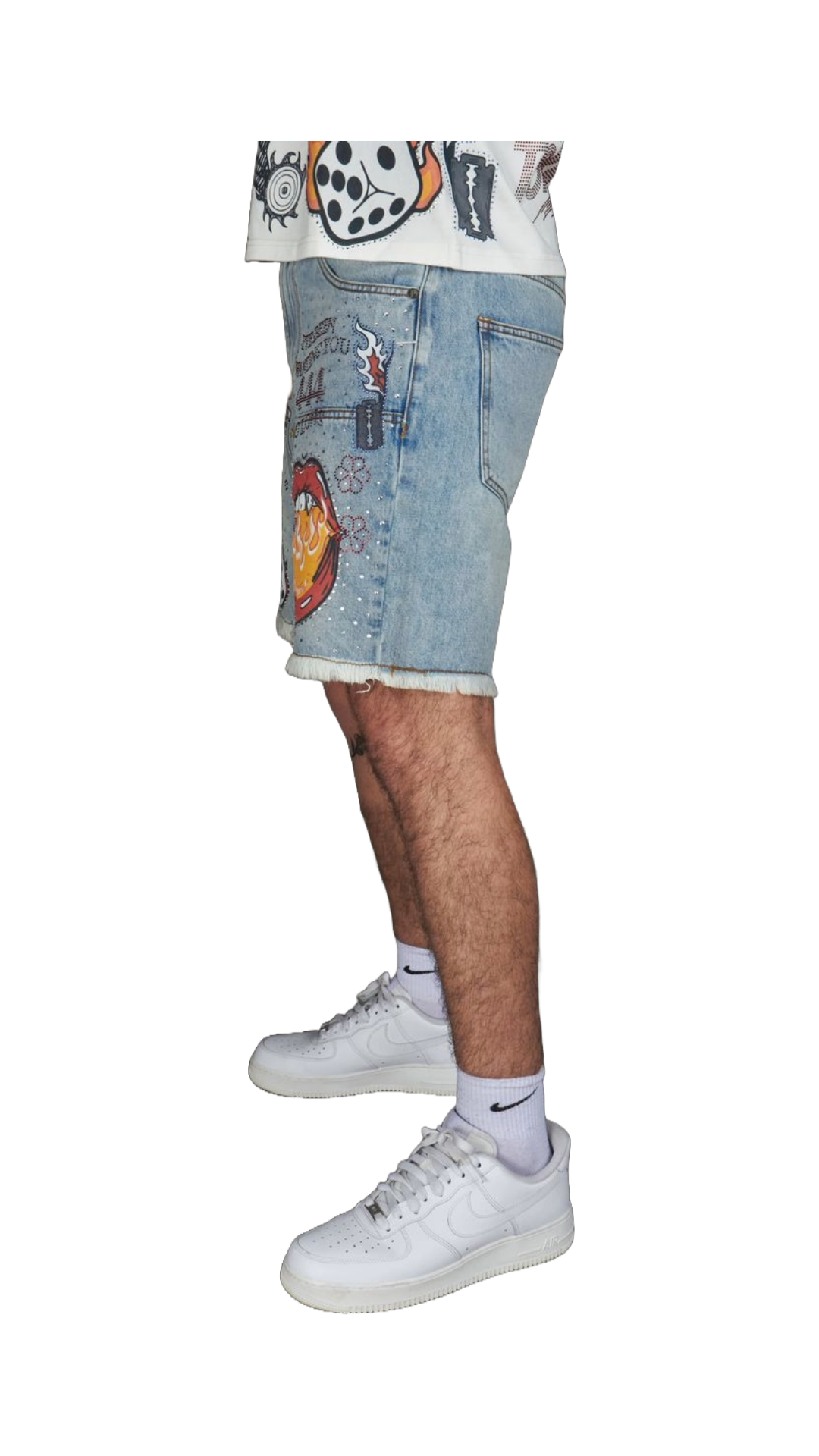 POLITICS "AUSTIN" JORTS (BLUE)