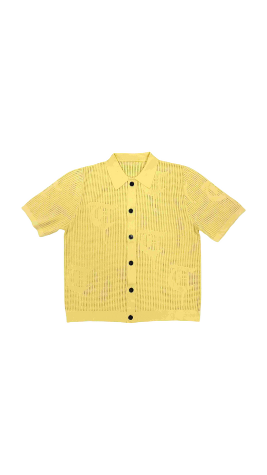 TRNCHS "BAHR" LIGHT YELLOW BUTTON UP