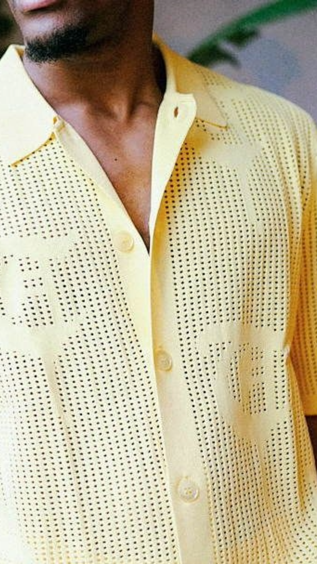 TRNCHS "BAHR" LIGHT YELLOW BUTTON UP
