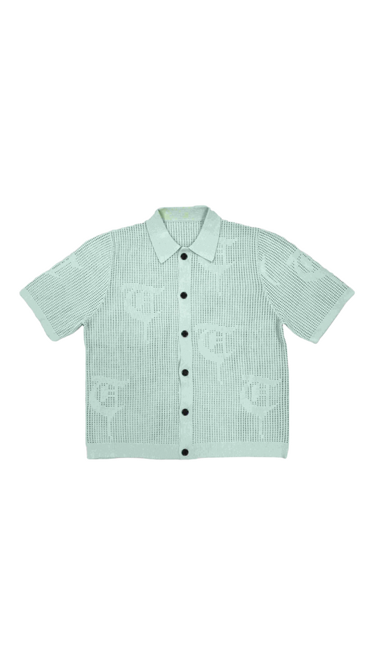 TRNCHS "BAHR" LIGHT BLUE BUTTON UP