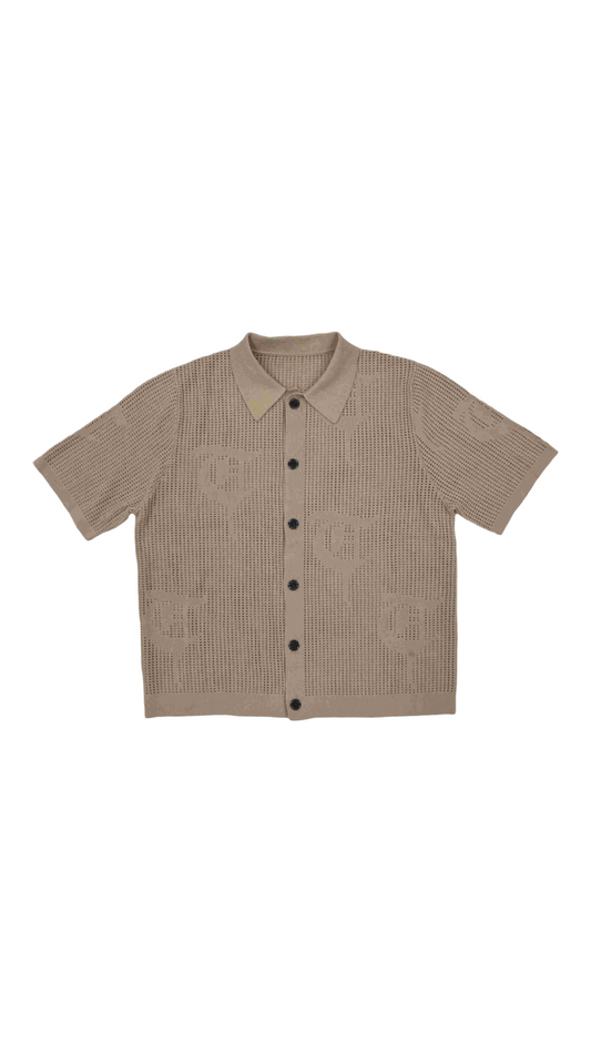 TRNCHS "BAHR" KHAKI BUTTON UP