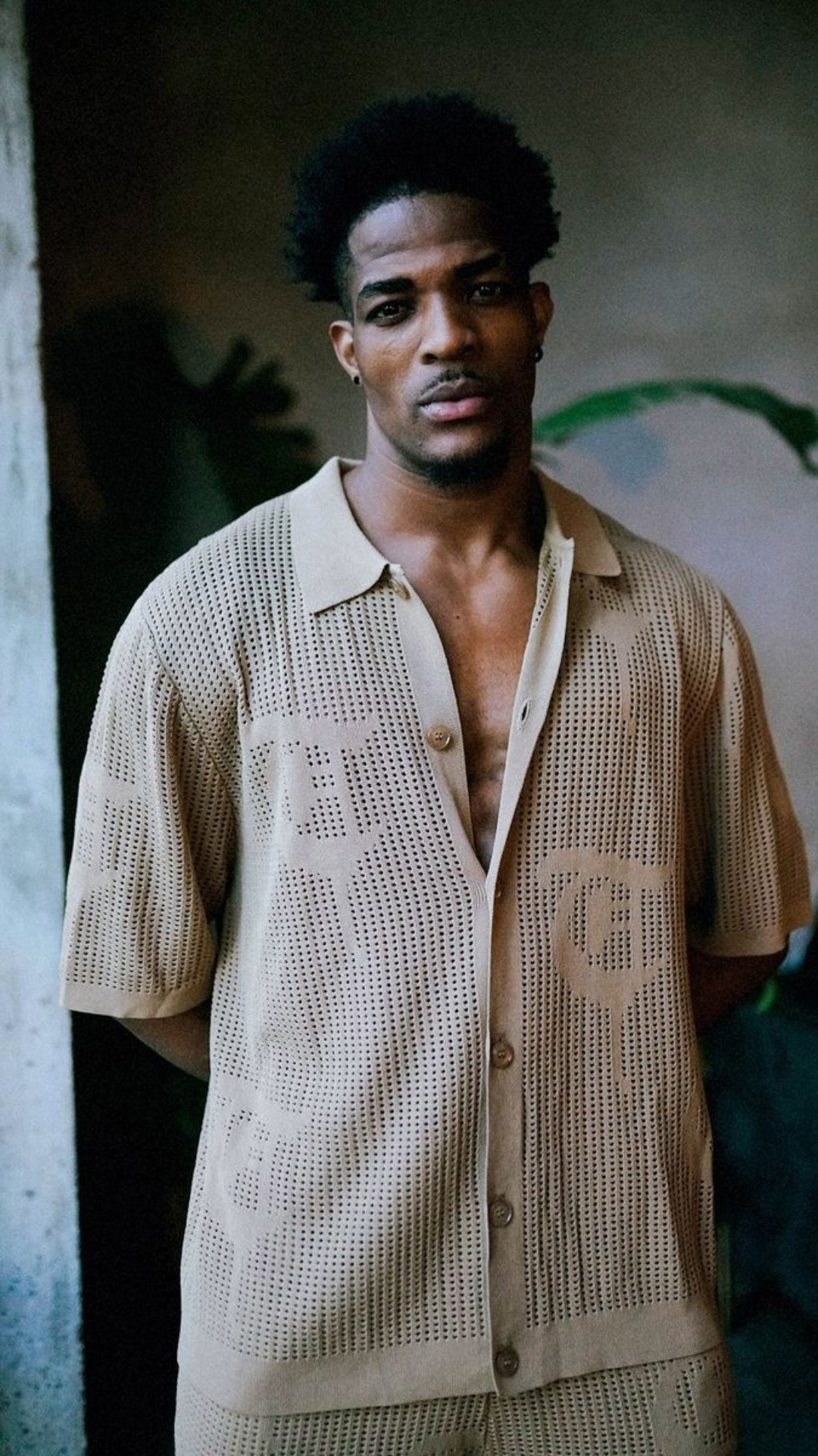 TRNCHS "BAHR" KHAKI BUTTON UP