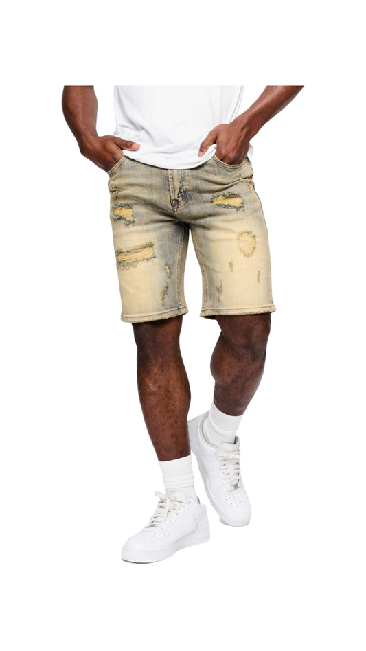 ANOM HORIZAN JEAN SHORTS - VTG BLUE