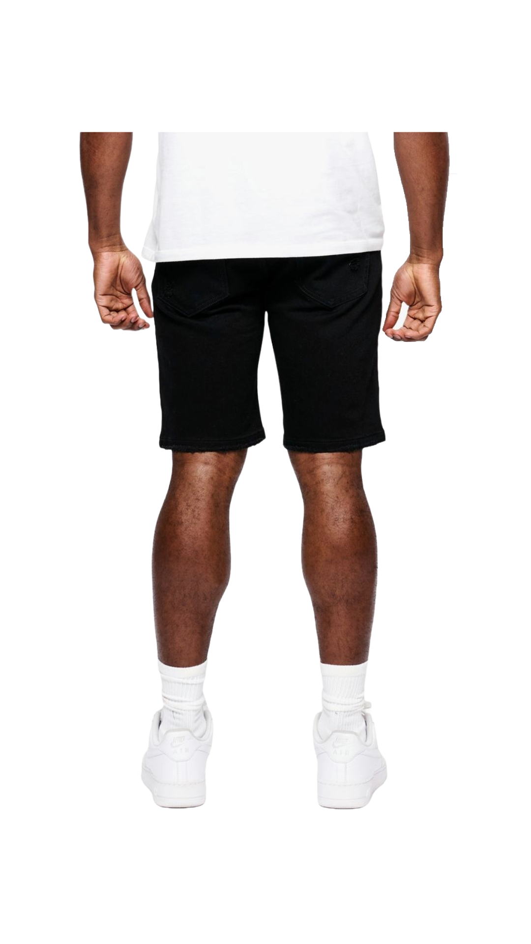 ANOM HORIZAN JEAN SHORTS - JET BLACK