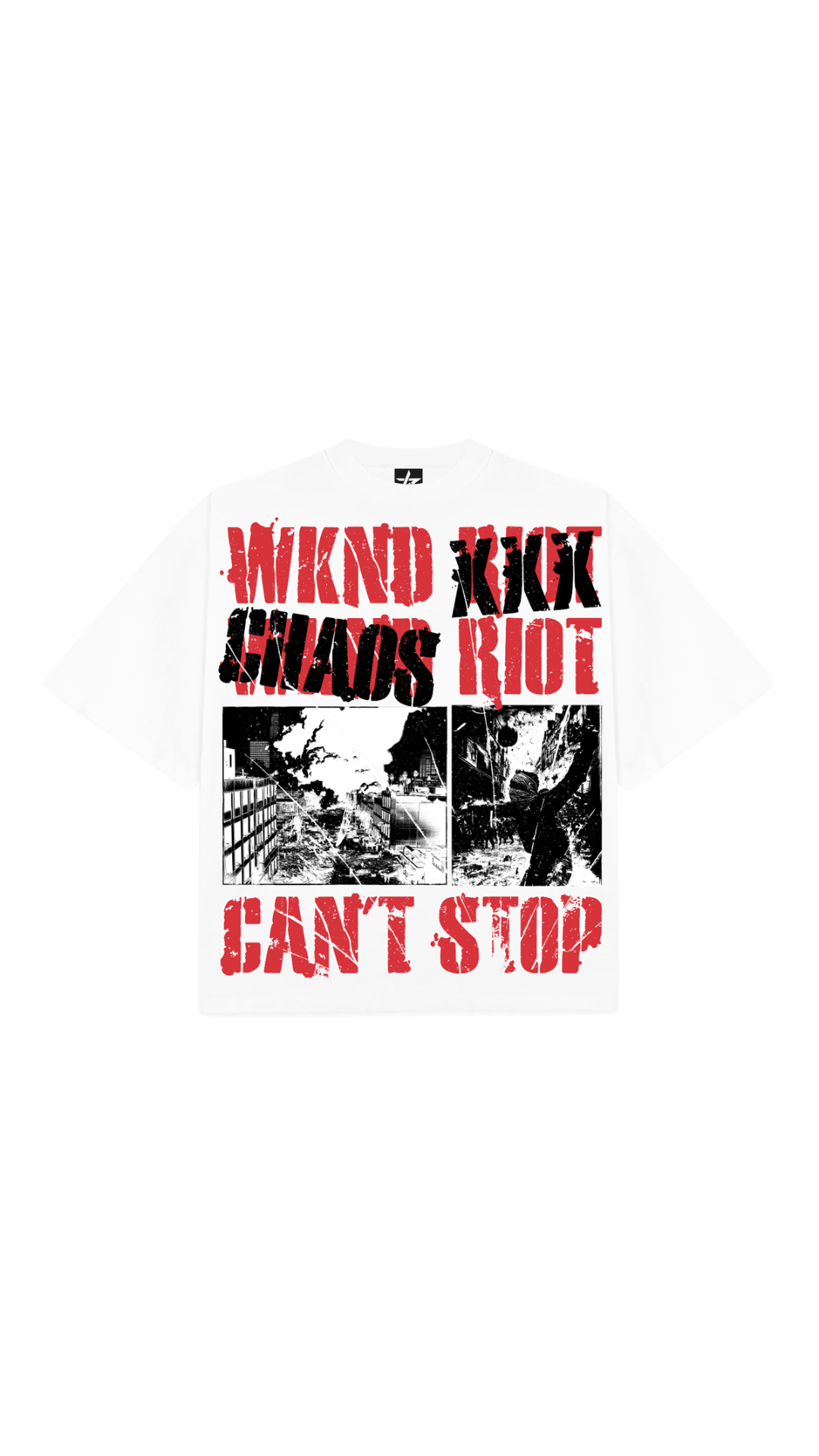 WR CAN'T STOP THE RIOT WHITE TEE