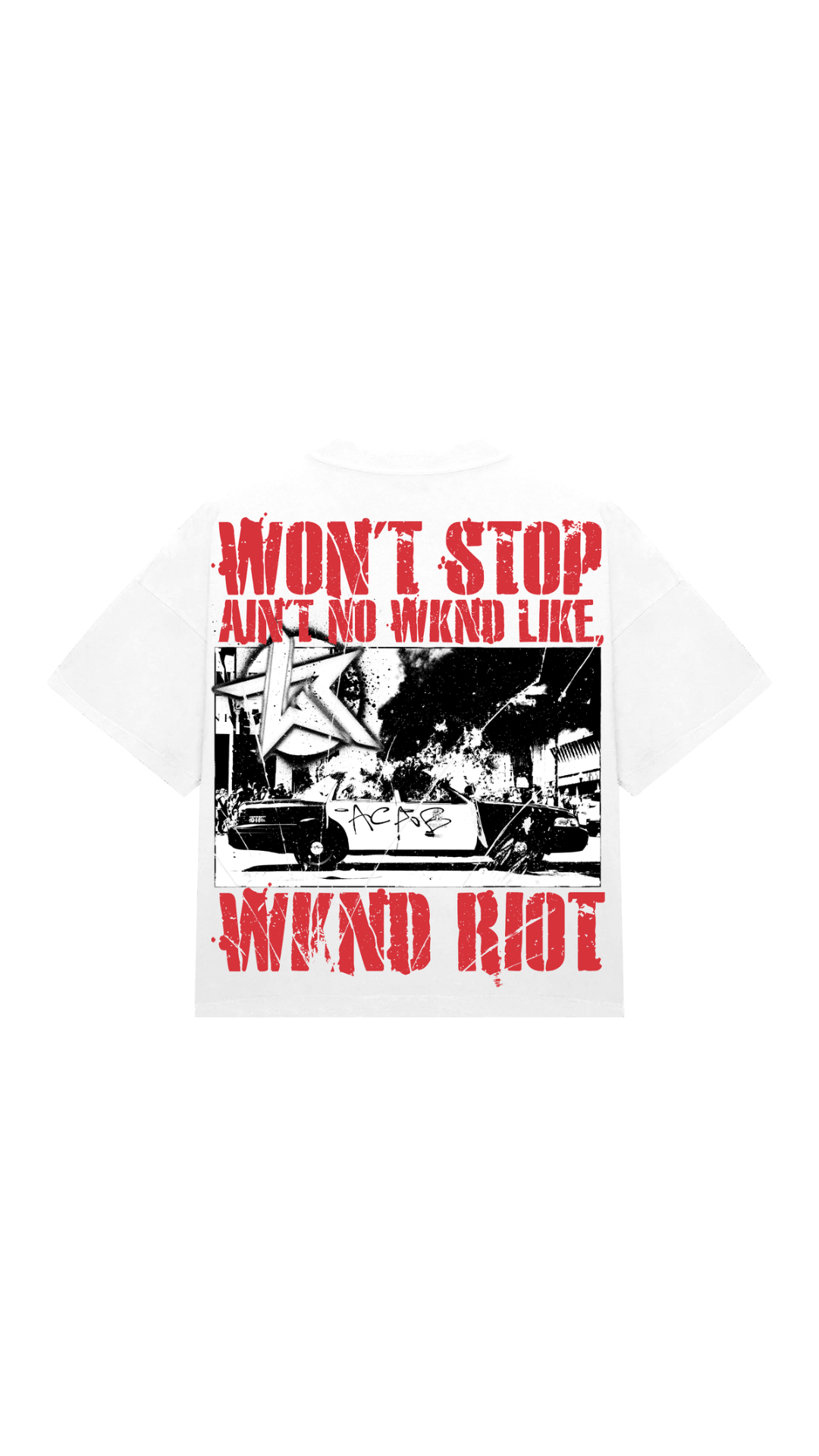 WR CAN'T STOP THE RIOT WHITE TEE