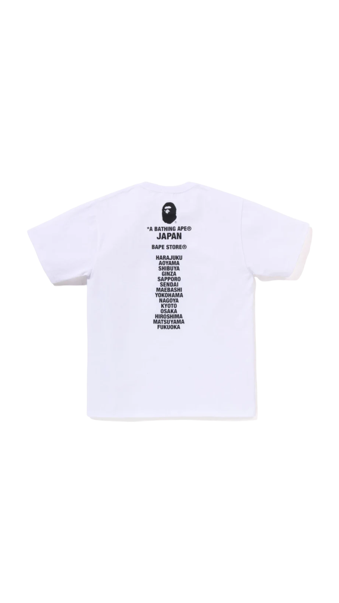 BAPE BIG APE HEAD TEE (WHT/BLK)
