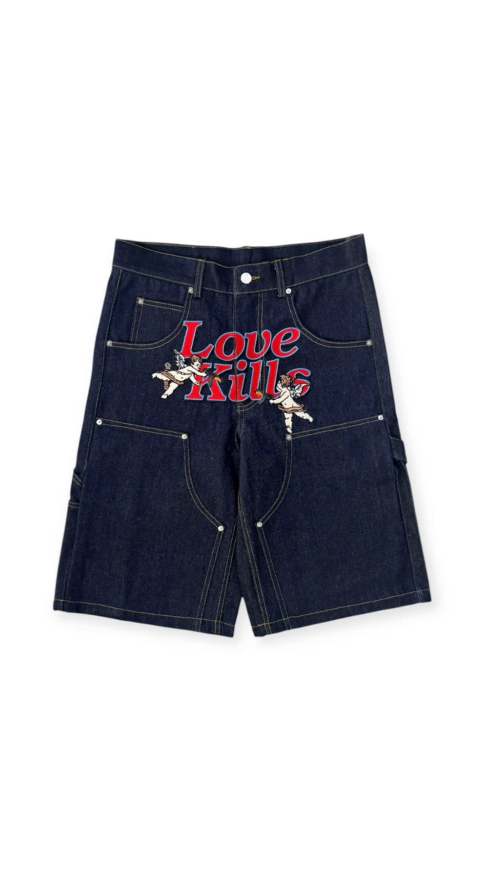 LOVEKILLS ANGEL SHORTS (DENIM BLUE)
