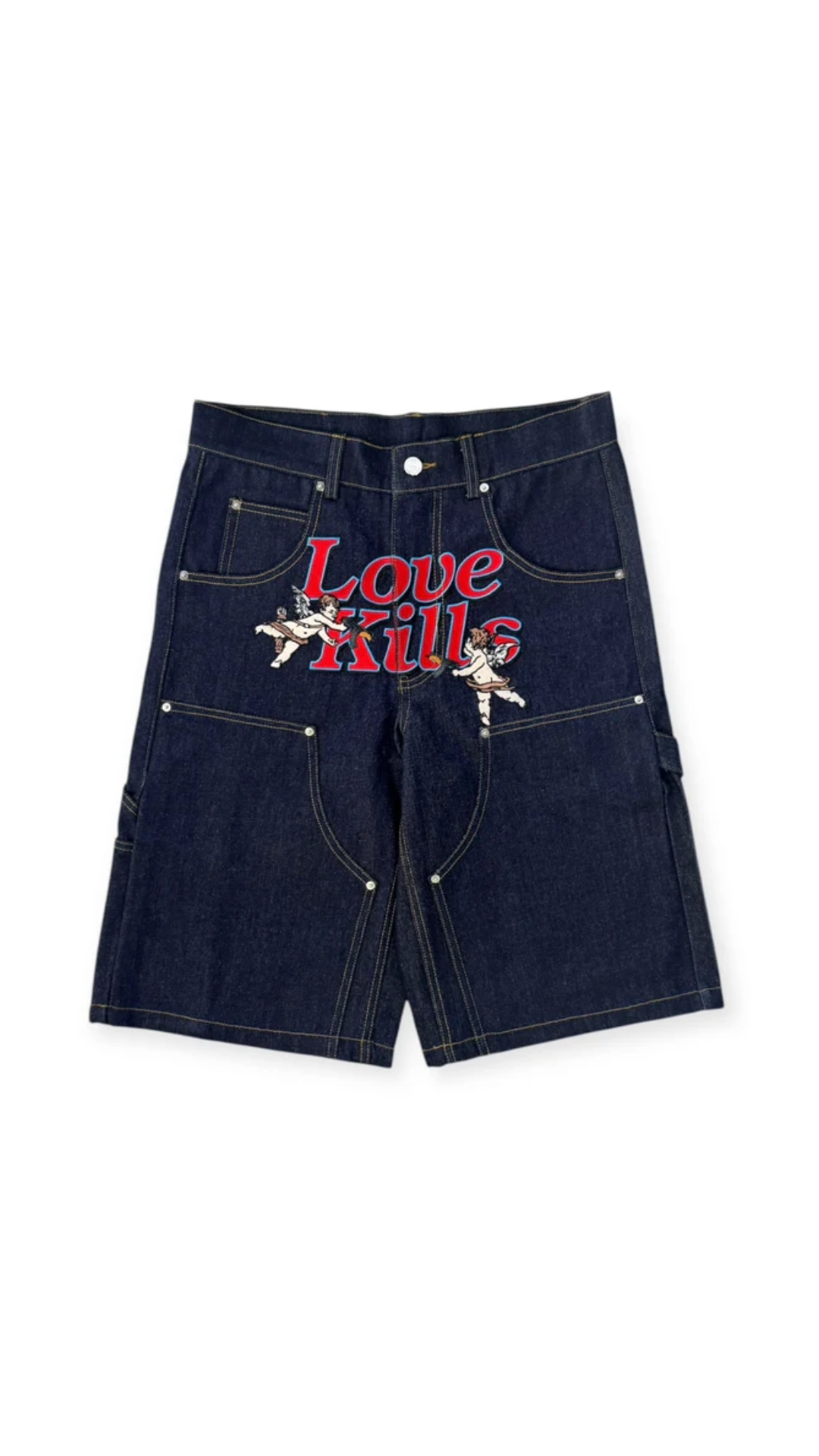 LOVEKILLS ANGEL SHORTS (DENIM BLUE)