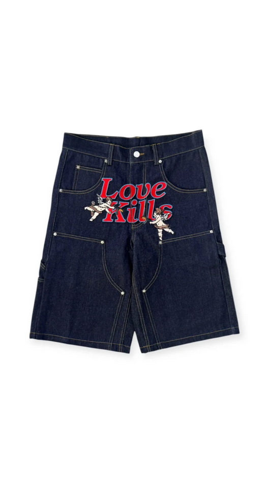 LOVEKILLS ANGEL SHORTS (DENIM BLUE)