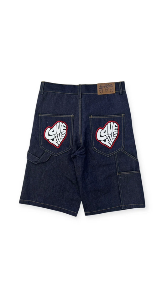 LOVEKILLS ANGEL SHORTS (DENIM BLUE)