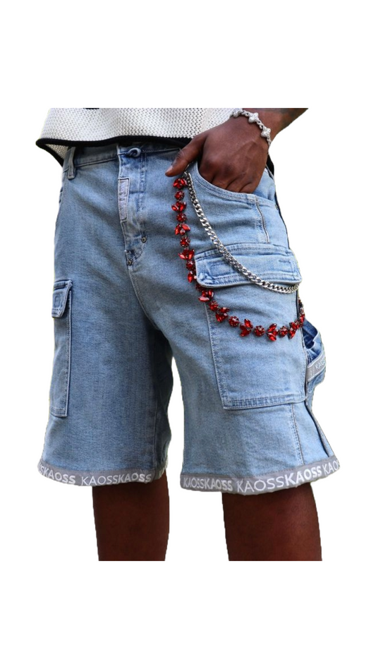 KAOSS 3M SHORTS (BLUE/WHITE)