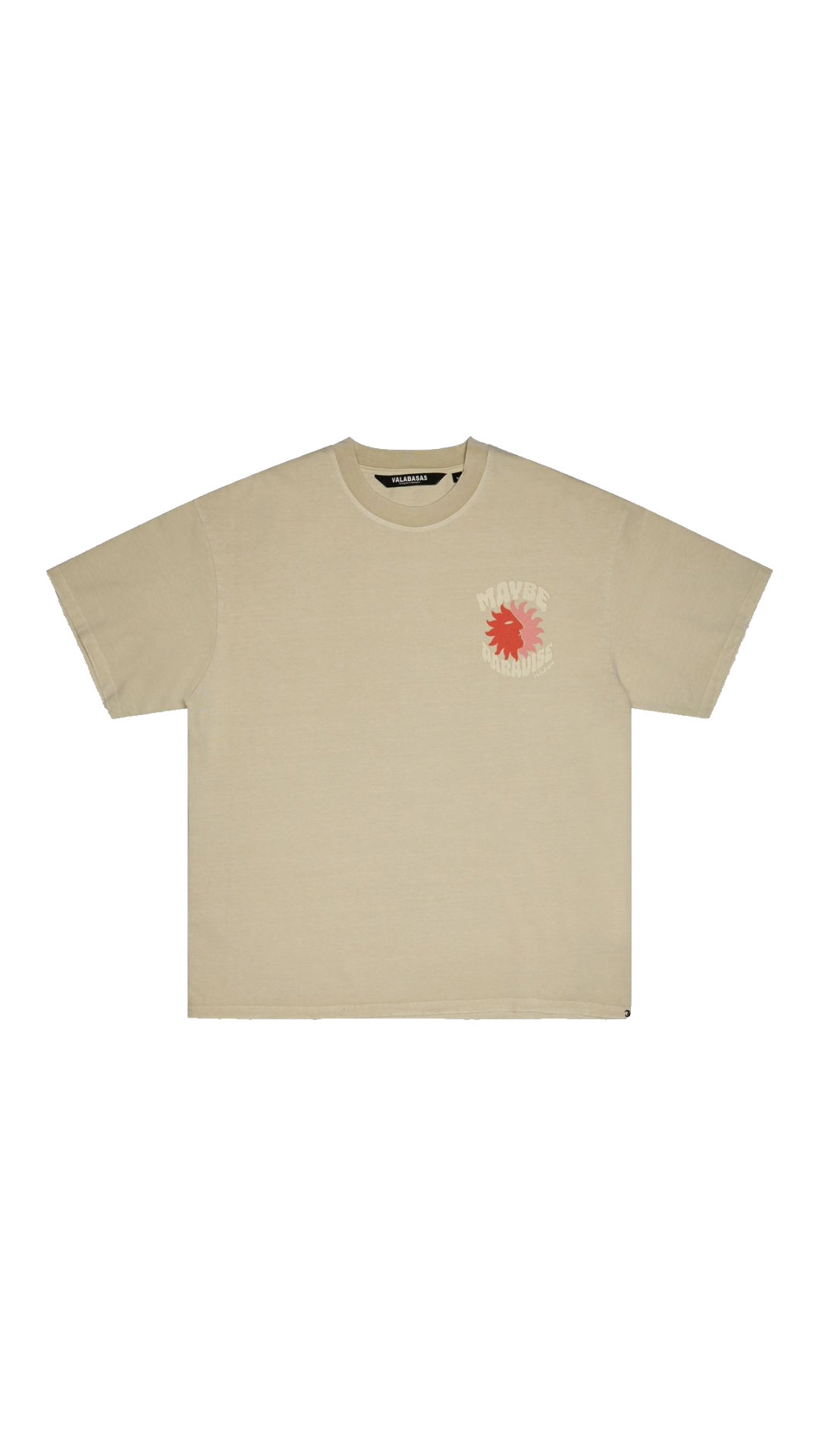VALABASAS "LIFES A BEACH" TEE (CREAM)