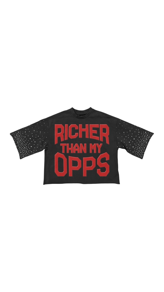 SYNDICATE "RICHER THAN MY OPPS" BLACK TEE