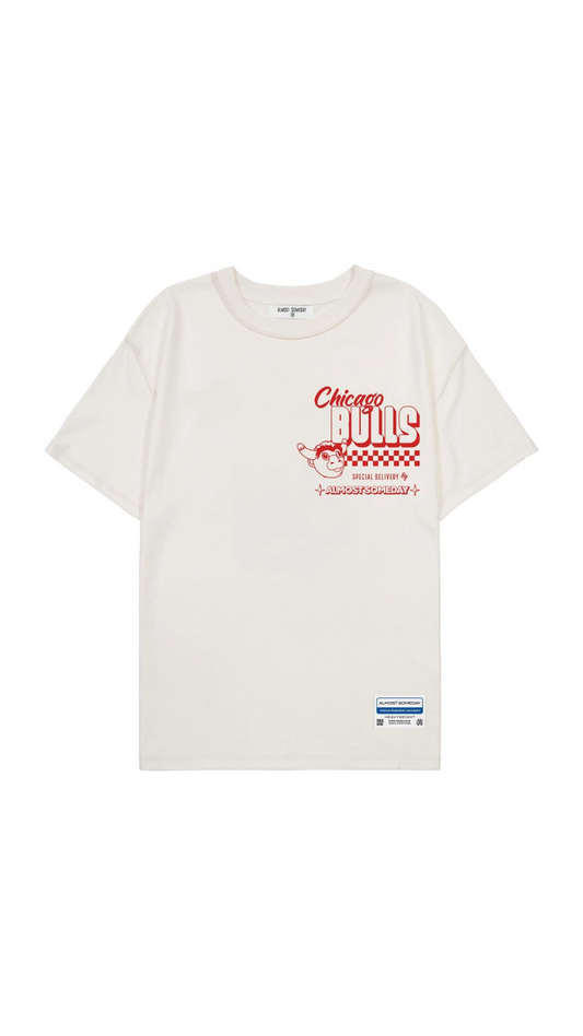 AS "BULLS" TEE (CREAM)