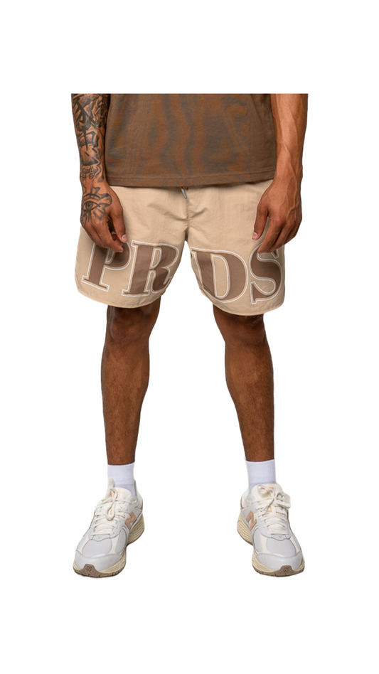 PARADISE VARSITY SHORTS (TAN)