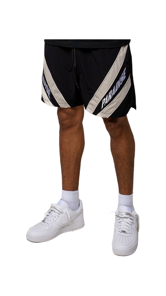 PARADISE ATHLETIC SHORTS (BLACK)