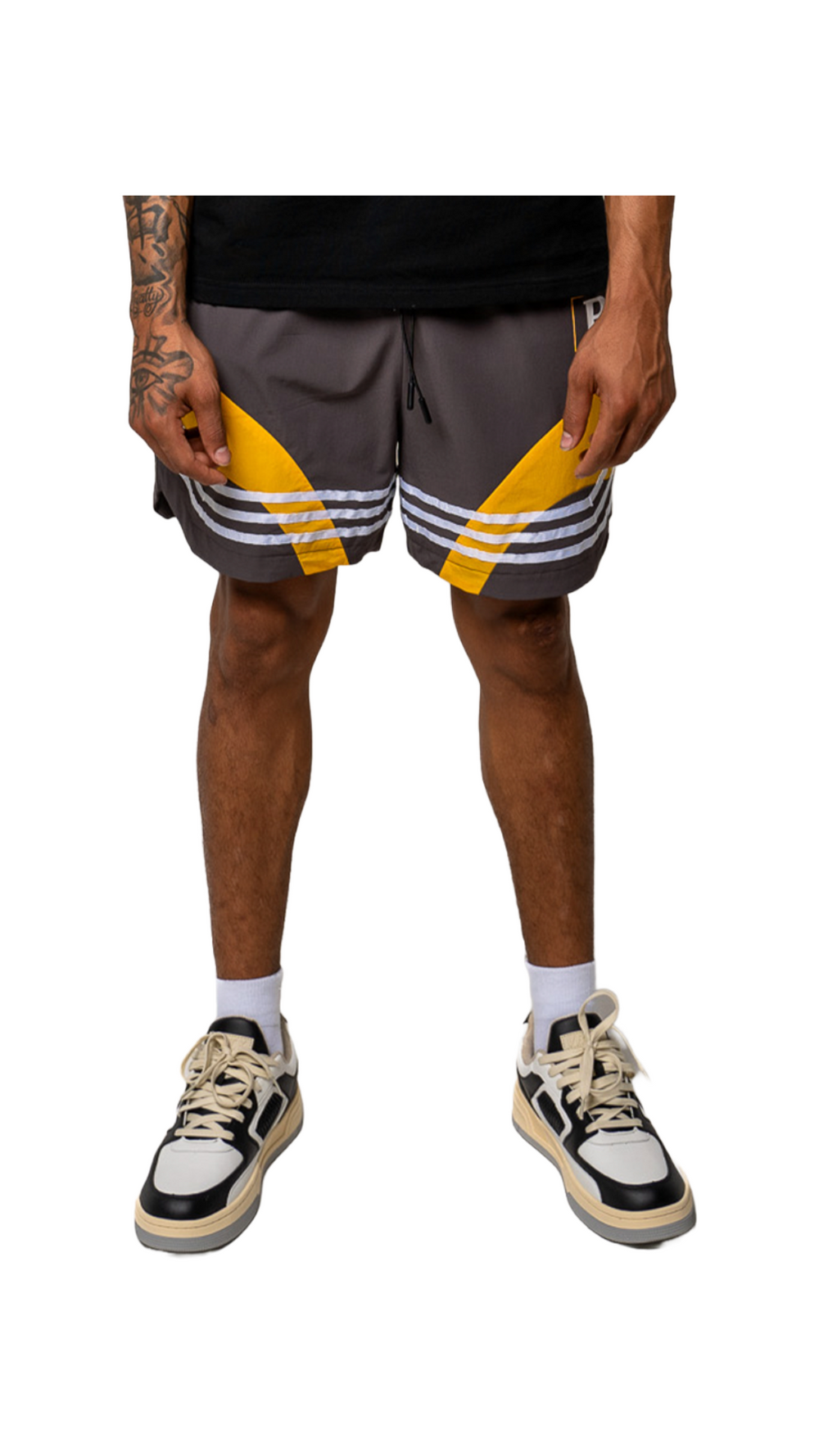 PARADISE RESORT SHORTS (GREY/YELLOW)