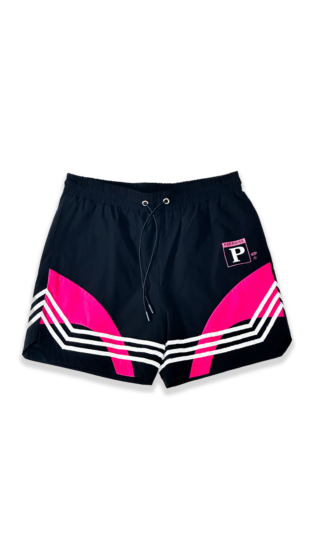 PARADISE RESORT SHORTS (BLACK/FUSCIA)
