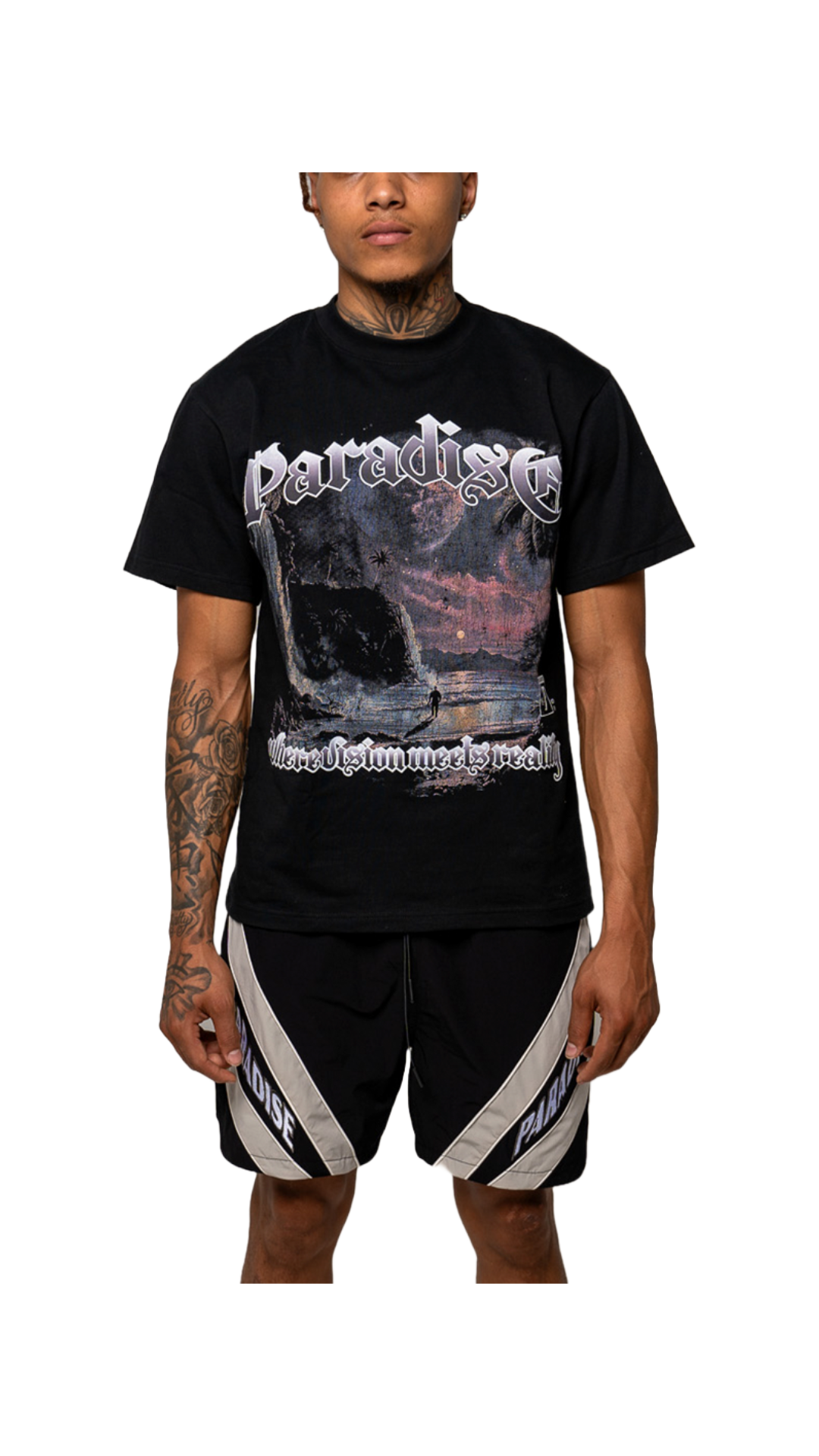 PARADISE REALITY TEE (BLACK)