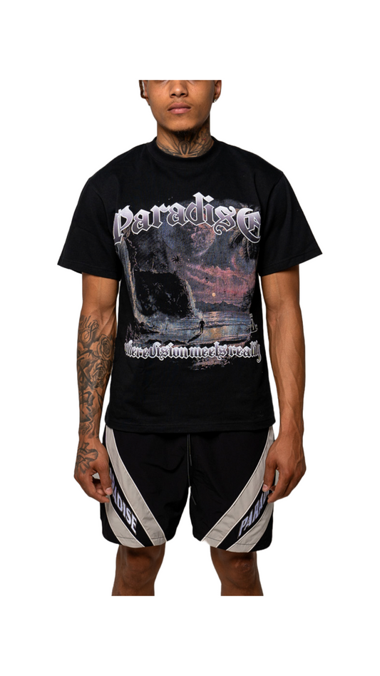 PARADISE REALITY TEE (BLACK)