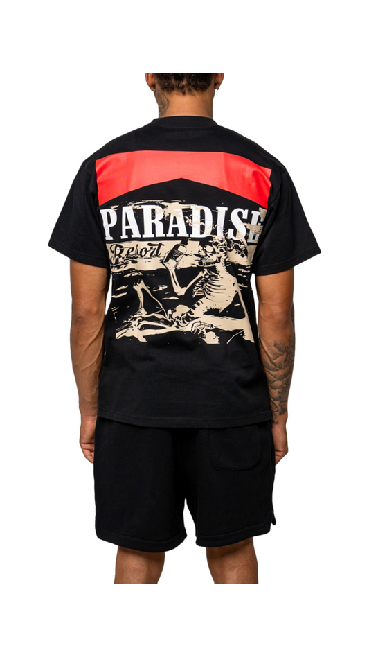 PARADISE RESORT DE’ PARADISO TEE (BLACK)