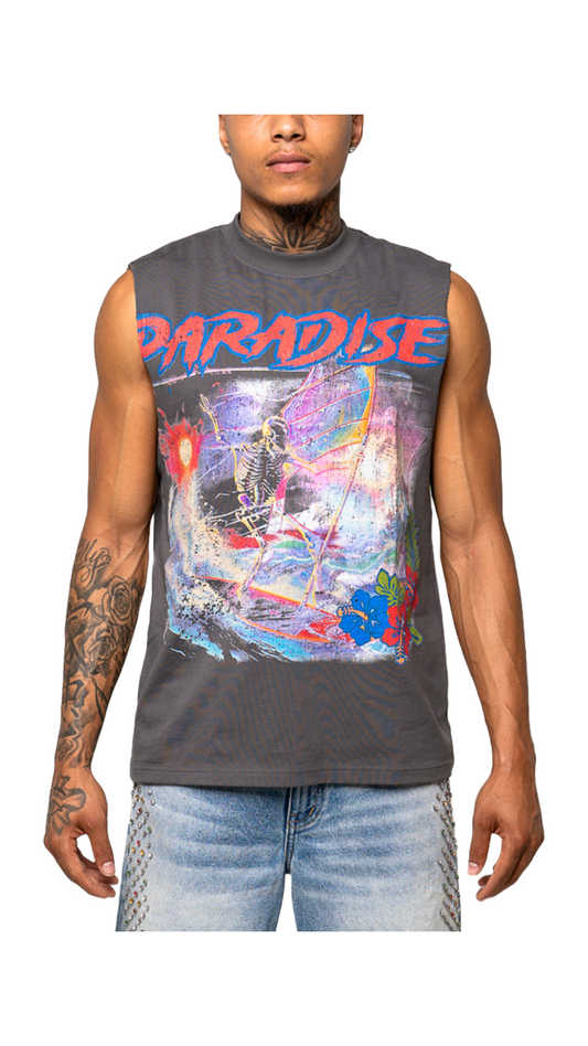PARADISE CONTROL YOUR WAVE MUSCLE TEE