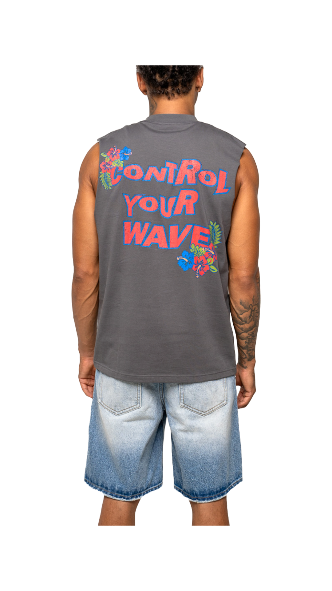 PARADISE CONTROL YOUR WAVE MUSCLE TEE