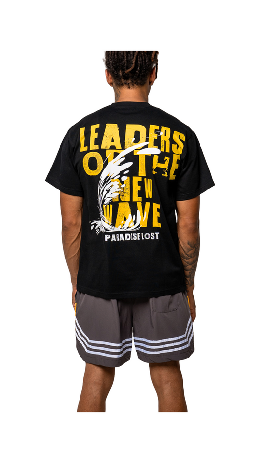 PARADISE LEADERS OF THE WAVE TEE (BLACK)