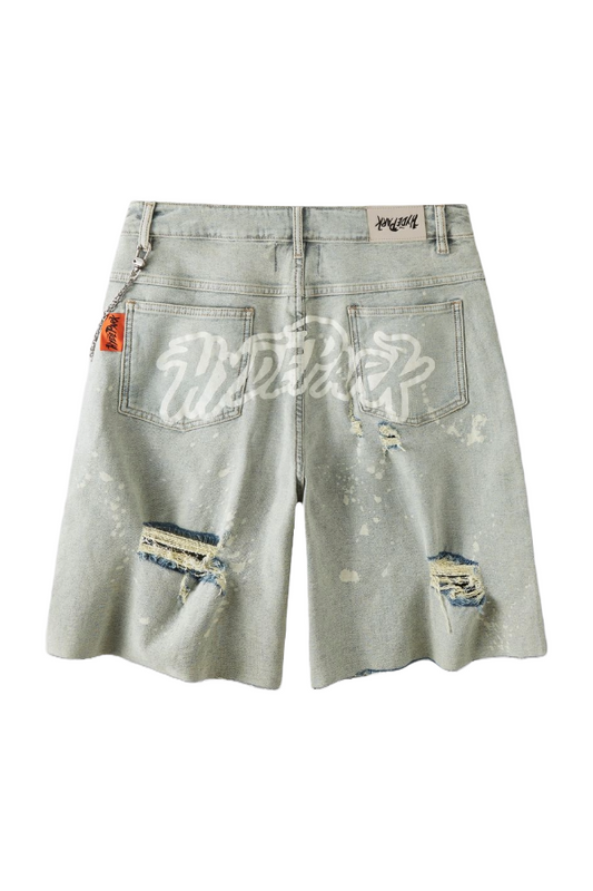 HP POCKETS EVERYWEAR DENIM SHORTS - BLUE