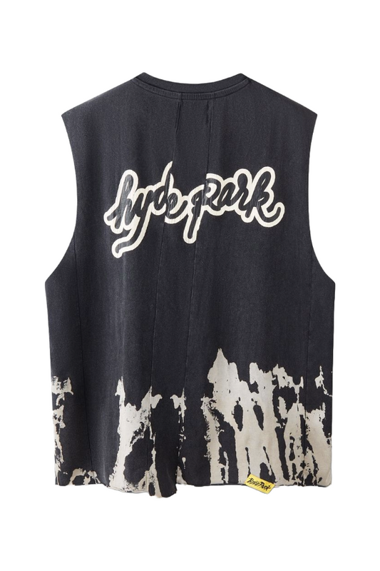HP UPCYCLED TANK TOP - BLACK