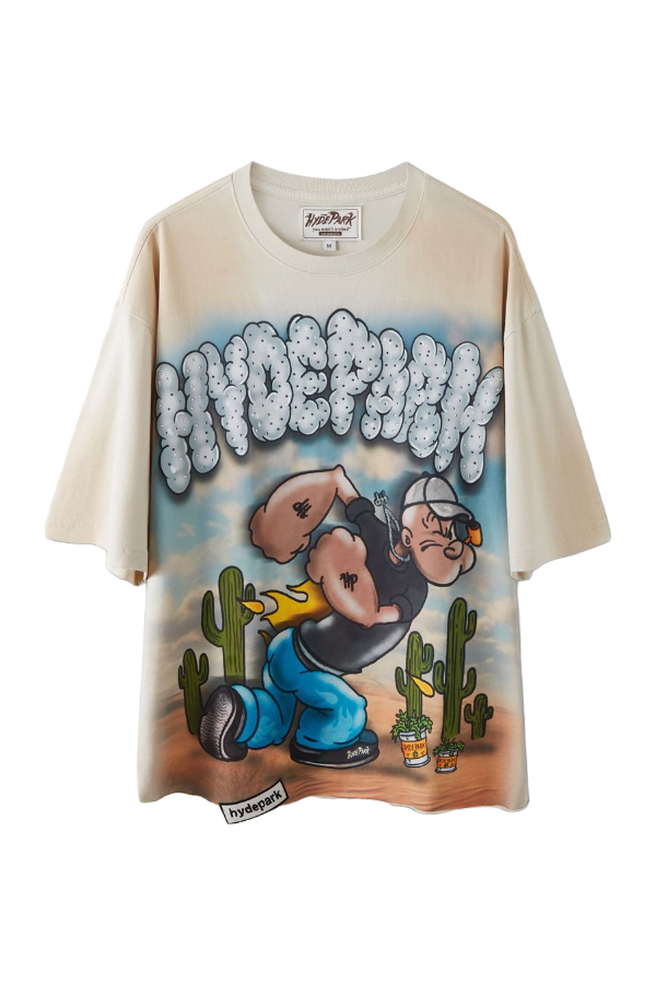 HP PUFFING SPINACH TEE - CREAM