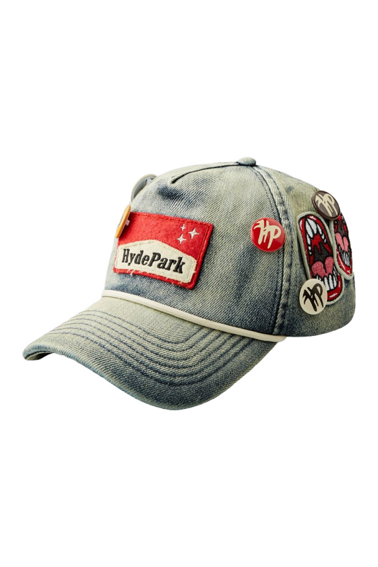 HP CIGGY CIG DENIM CAP - BLUE