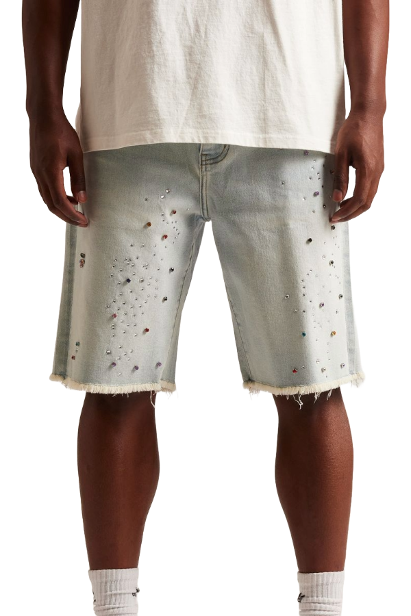 BOWIE DENIM SHORTS - LIGHT BLUE