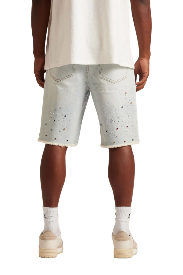 BOWIE DENIM SHORTS - LIGHT BLUE