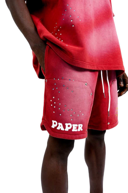 PM PAPER SHORTS - RED